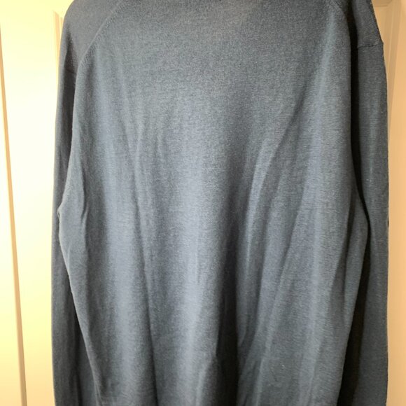 Banana Republic Men’s XXL Blue 100% Merino Wool Lightweight Sweater – Ultra Soft - Picture 6 of 13